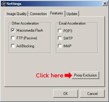 features proxy exclusion